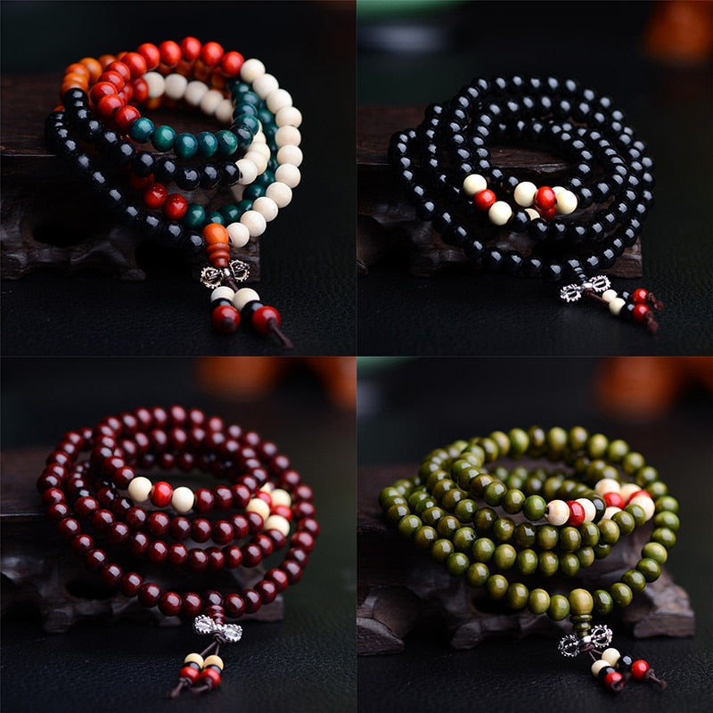 Peris Gems 4pcs Natural Sandalwood 8MM Rosary Prayer Beads Unisex SHEIN Amazon Temu