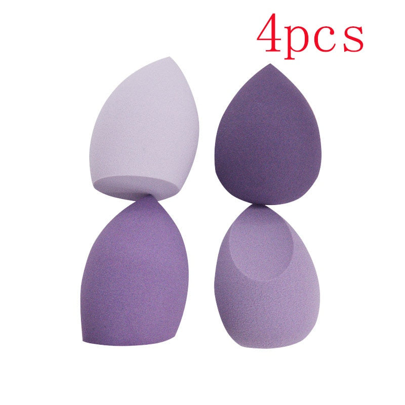 Peris Gems 4pcs purple Bevel Makeup Sponges | Beauty Cosmetic Makeup Ball SHEIN Amazon Temu