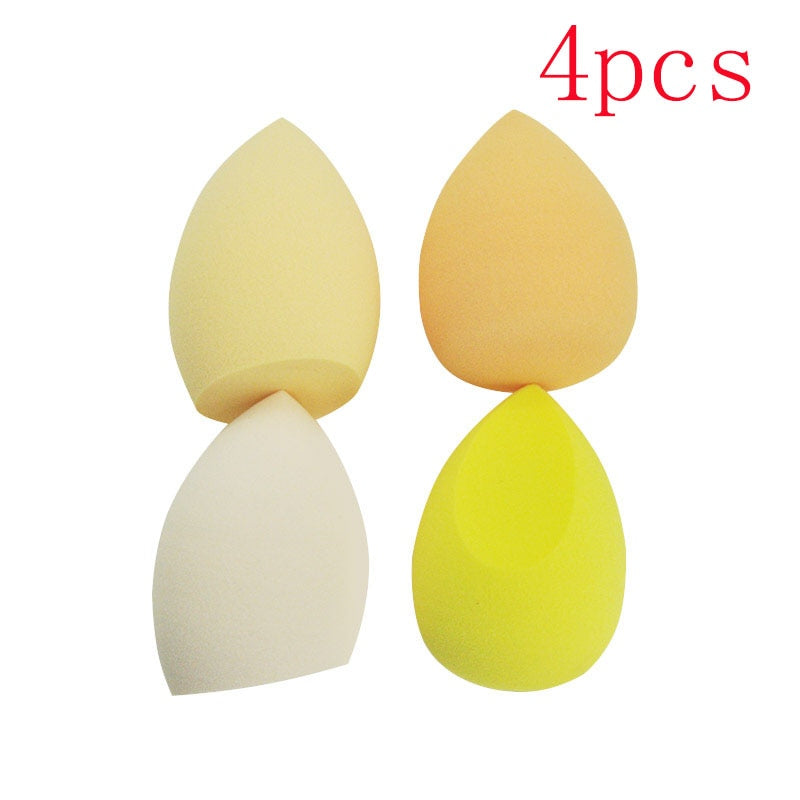 Peris Gems 4pcs yellow Bevel Makeup Sponges | Beauty Cosmetic Makeup Ball SHEIN Amazon Temu