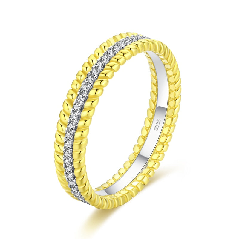 Peris Gems 5 / 1 Sterling Silver Stacked Rings for Women | 925 Gold Diamond Rings Sterling Silver Stacked Rings for Women | 925 Gold Diamond SHEIN Amazon Temu