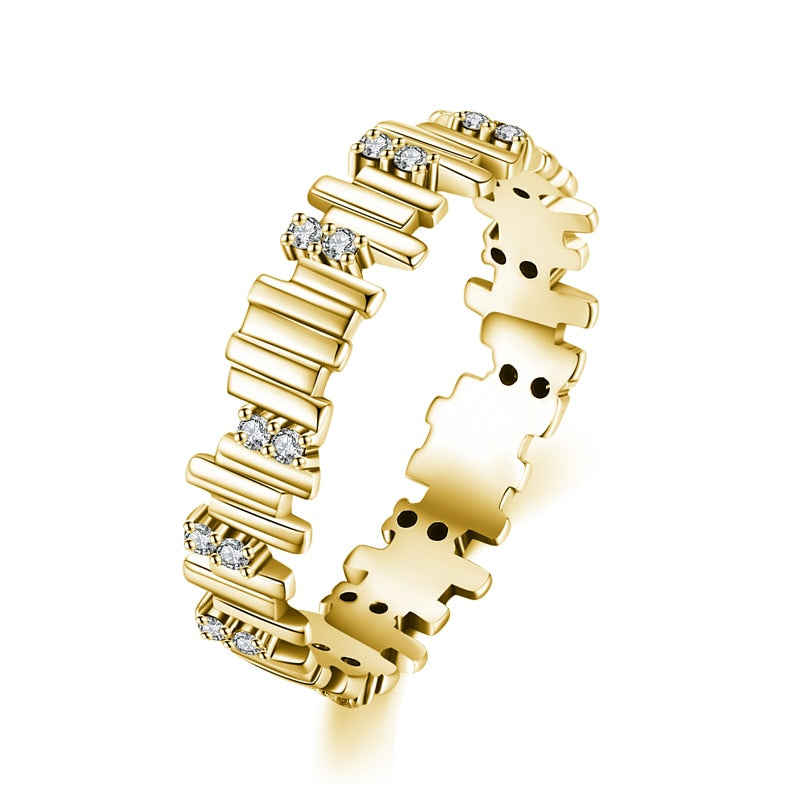 Peris Gems 5 / 3 Sterling Silver Stacked Rings for Women | 925 Gold Diamond Rings Sterling Silver Stacked Rings for Women | 925 Gold Diamond SHEIN Amazon Temu