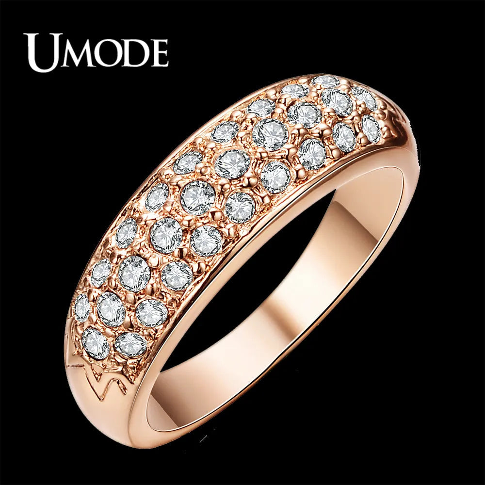Peris Gems 5.5 Classic Rose Gold Diamond Studded Ring for Women SHEIN Amazon Temu