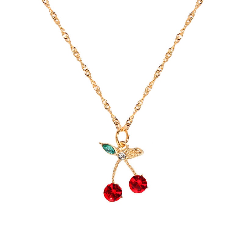 Peris Gems 5 Cherry Diamond Choker Necklace for Women | Red Cherry Chain SHEIN Amazon Temu