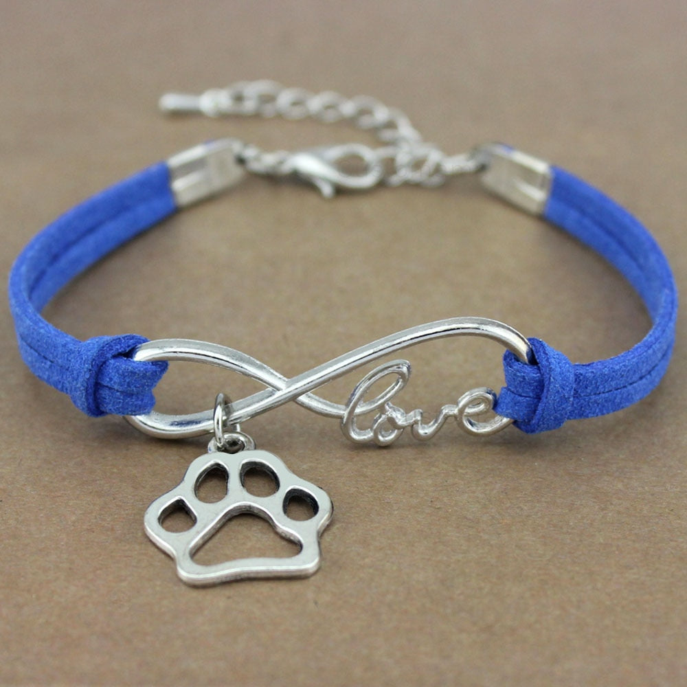 Peris Gems 5 Dog Paw Infinity Rope Bracelets for Women | Animal Love Charms Dog Paw Infinity Rope Bracelets for Women Animal Love Charms SHEIN Amazon Temu