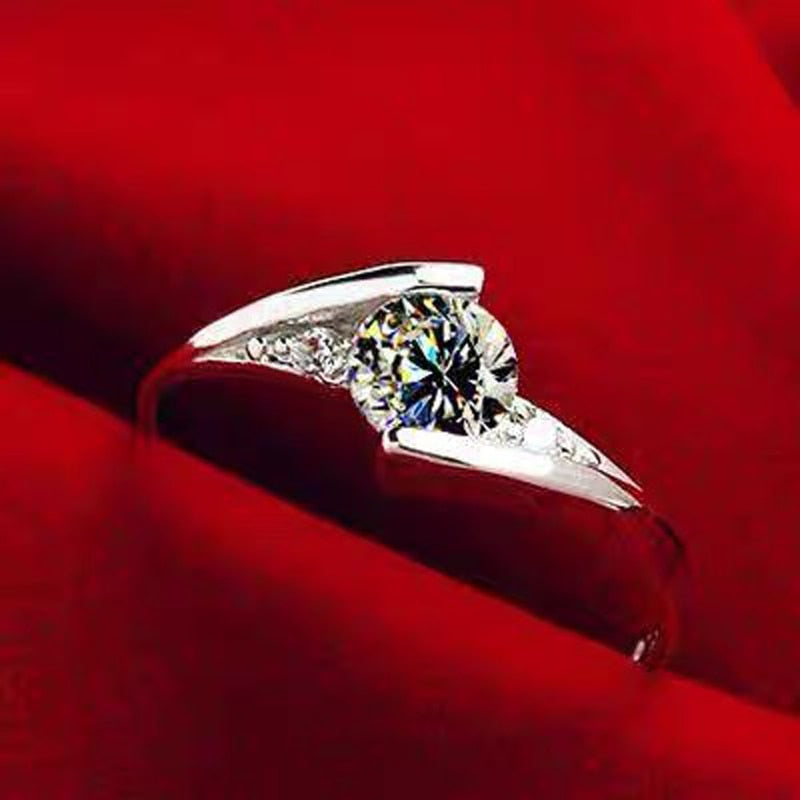 Peris Gems 5 / R036 Tibetan Silver Diamond Engagement Rings for Women SHEIN Amazon Temu