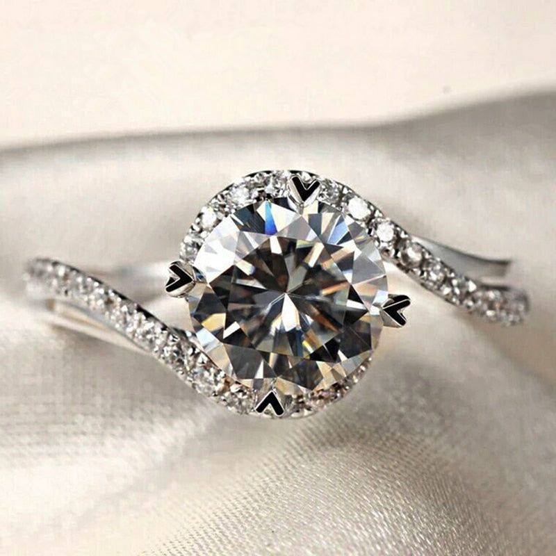 Peris Gems 5 / R071 Tibetan Silver Diamond Engagement Rings for Women SHEIN Amazon Temu