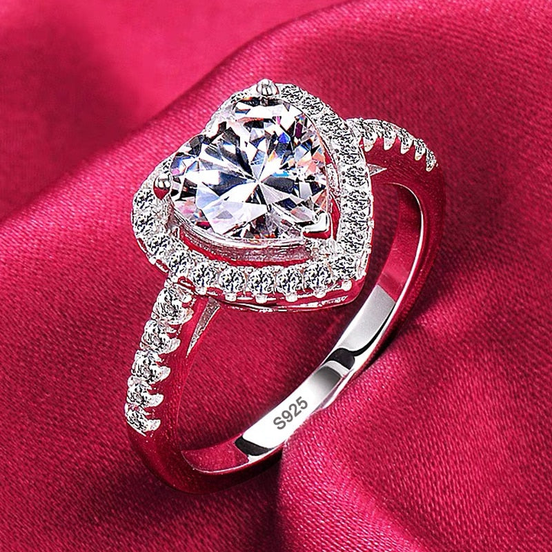 Peris Gems 5 / R099 Tibetan Silver Diamond Engagement Rings for Women SHEIN Amazon Temu
