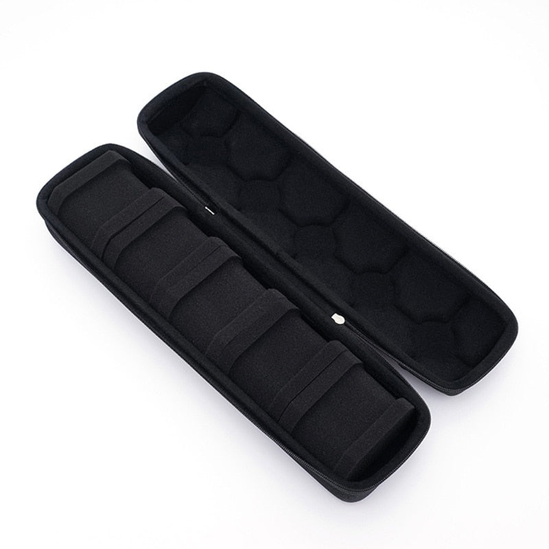 Peris Gems 5 Slots Hard Sturdy Watch Storage Box | Shockproof Portable Watch Bag Roll Display Case Hard Sturdy Watch Storage Box | Shockproof Portable Bag SHEIN Amazon Temu