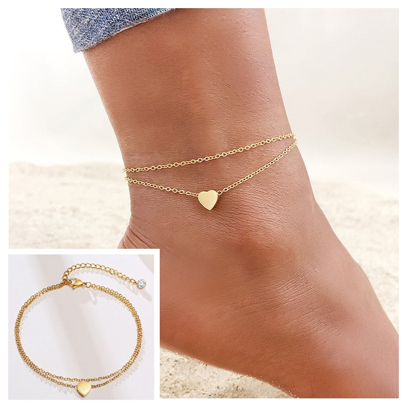 Peris Gems 5 Snake Chain Anklet for Women | Stainless Beach Ankle Bracelet for Women SHEIN Amazon Temu