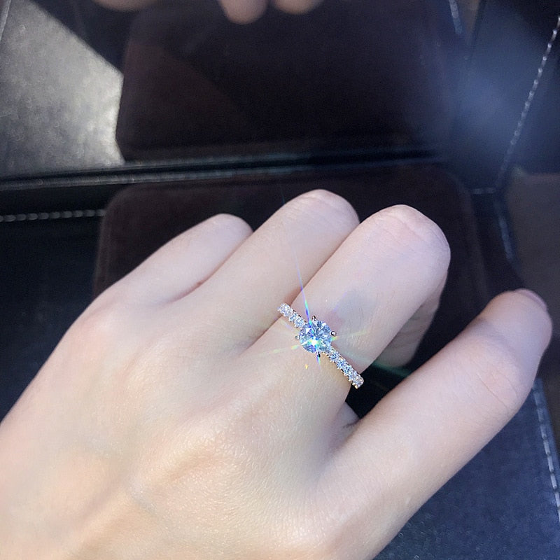 Peris Gems 5 / Style 2-Silver Elegant Diamond Bridal Style Rings for Women | Engagement Style Diamond Encrusted Gold Silver Rings SHEIN Amazon Temu