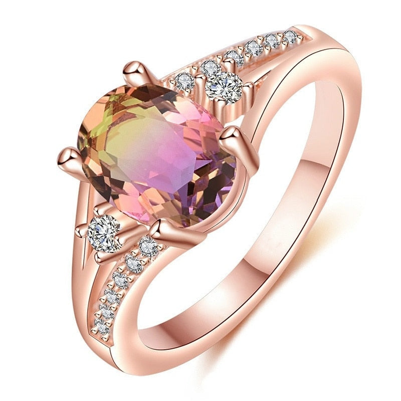 Peris Gems 5 / Style 7 Elegant Diamond Bridal Style Rings for Women | Engagement Style Diamond Encrusted Gold Silver Rings SHEIN Amazon Temu