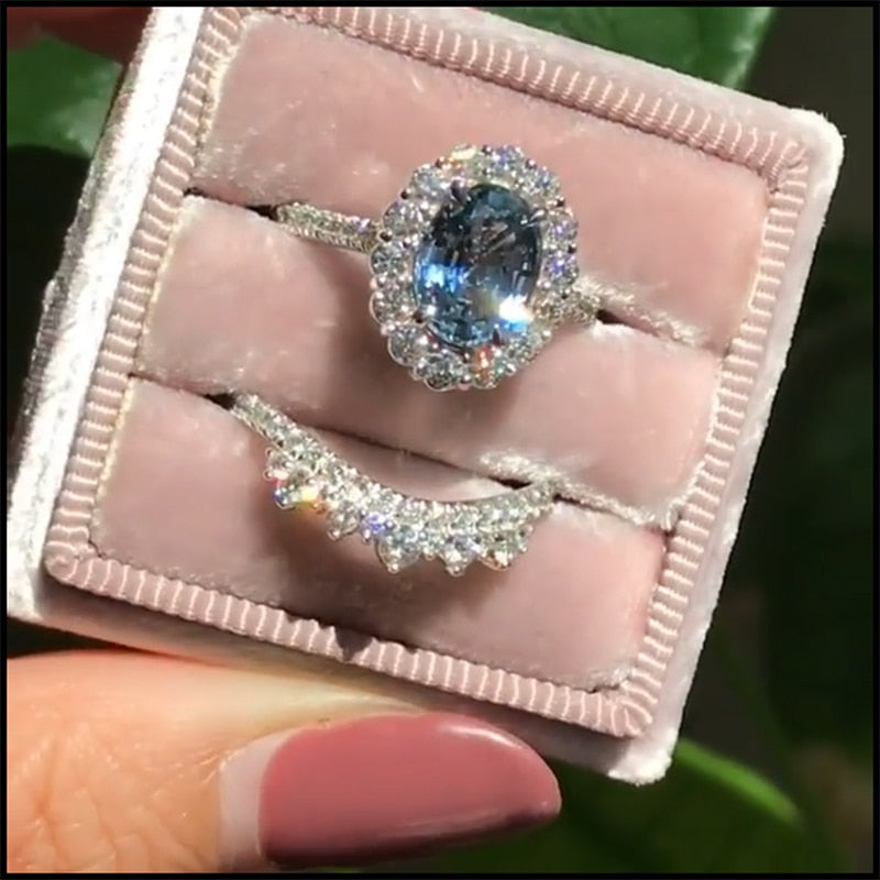 Peris Gems 5 / Style 9 Elegant Diamond Bridal Style Rings for Women | Engagement Style Diamond Encrusted Gold Silver Rings SHEIN Amazon Temu
