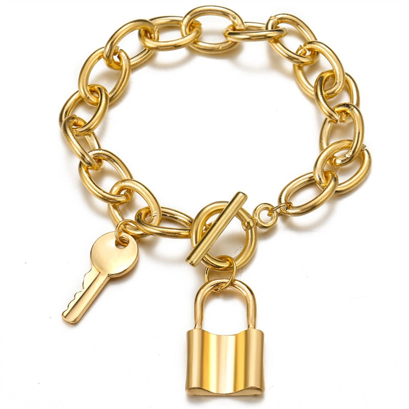 Peris Gems 5 Thick Chain-Link Bangle Bracelets for Women | 3pc Snake Chain SHEIN Amazon Temu