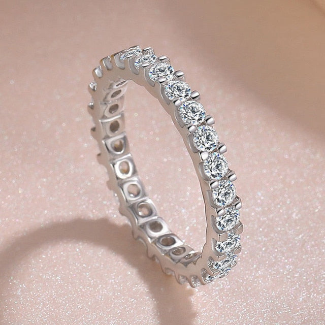 Peris Gems 5 / White Gold White Silver Cubic Zirconia Bridal Ring SHEIN Amazon Temu