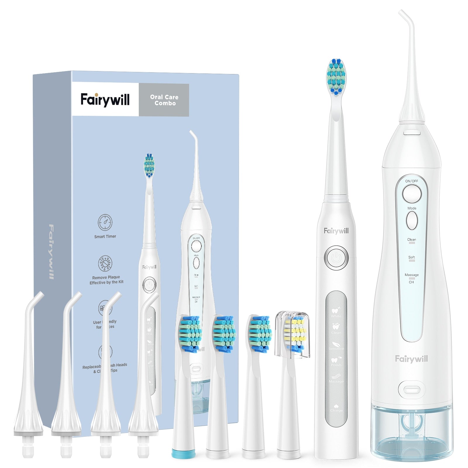 Peris Gems 5020E-507-Set-White Rechargeable 300ML Portable Dental Water Flossers SHEIN Amazon Temu