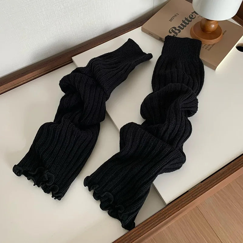 Peris Gems 57CM / BLACK 57cm Sweet Japanese Lolita Leg Warmers Women Ankle Warmer for Girls Gothic Long Socks Y2K Thin Knitted Cosplay Heap Heap Socks 57cm Sweet Japanese Lolita Leg Warmers Women Ankle Warmer for Girls Gothic Long Socks Y2K Thin Knitted Cosplay Heap Heap Socks SHEIN Amazon Temu