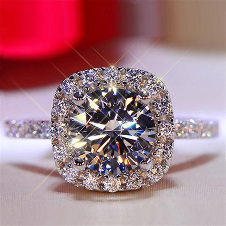 Peris Gems 6 / Big Supernova Diamond Two Tone X Shape Cross Dazzling CZ Rings - Female Engagement Jewelry SHEIN Amazon Temu