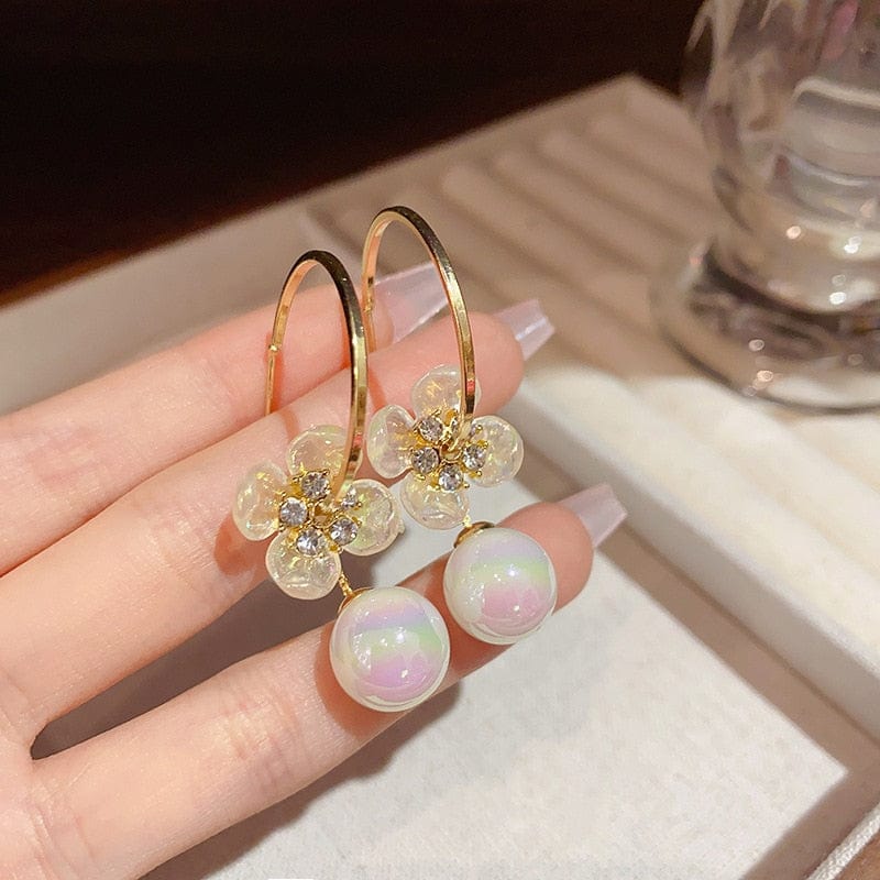Peris Gems 6 Cute Daisy Flower Hoop Earrings for Women | Flower Earrings Collection Cute Daisy Flower Hoop Earrings for Women | Flower Earrings SHEIN Amazon Temu