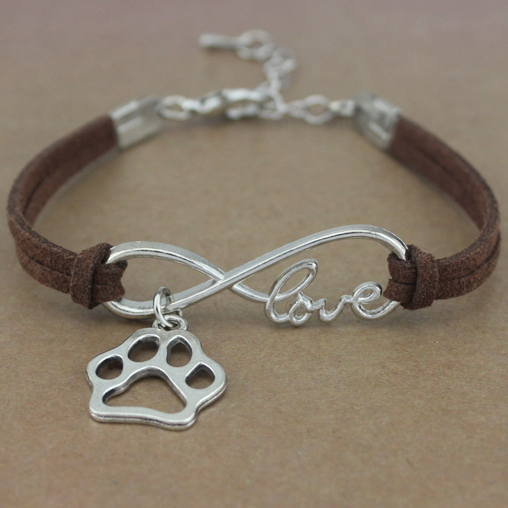 Peris Gems 6 Dog Paw Infinity Rope Bracelets for Women | Animal Love Charms Dog Paw Infinity Rope Bracelets for Women Animal Love Charms SHEIN Amazon Temu