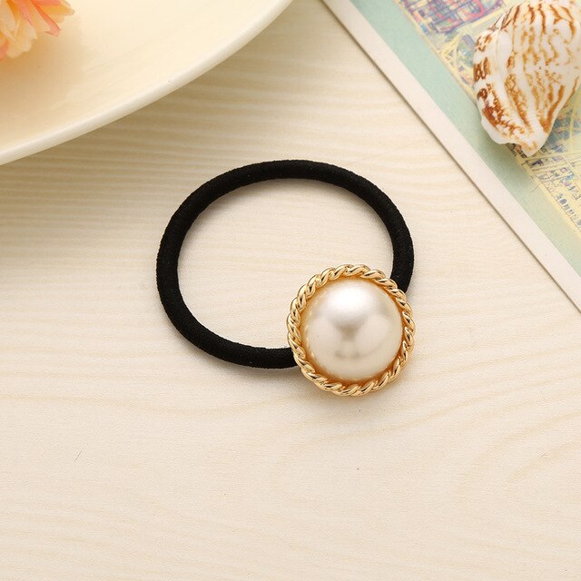 Peris Gems 6 Gold Pearl Elastic Rope Hair Ties for Women SHEIN Amazon Temu