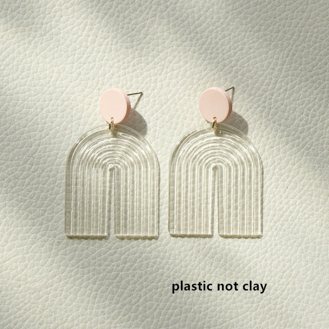 Peris Gems 6 Gradient Clay Tassel Earrings for Women | Stud Drop Earrings SHEIN Amazon Temu