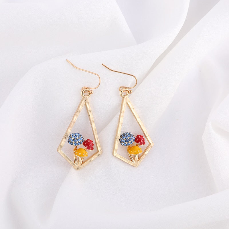 Peris Gems 6 Mushroom Hoop Butterfly Earrings for Women | Gold Silver Trendy Designer Earrings for Women SHEIN Amazon Temu