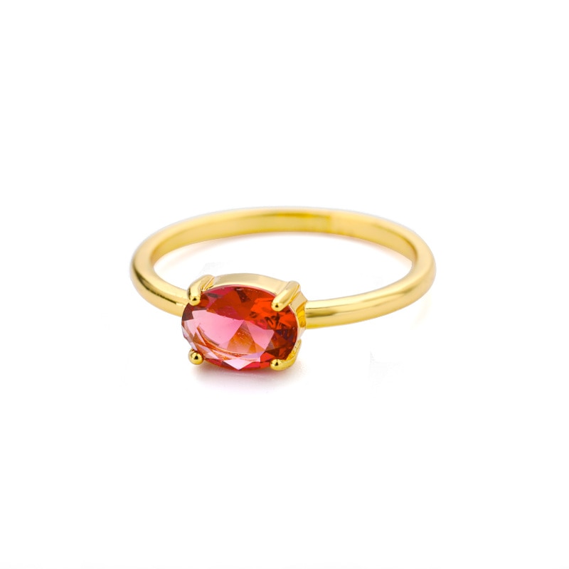 Peris Gems 6 / October / Gold Elegant Birthstone Rings - Stainless Steel 12 Birthstone Rings SHEIN Amazon Temu