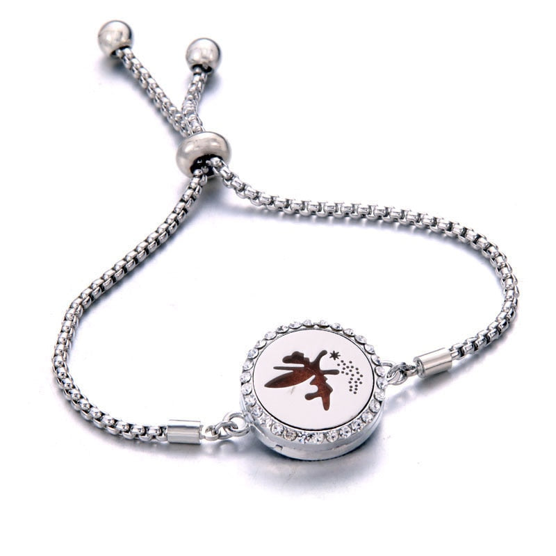Peris Gems 6 Perfume Essential Diffuser Locket Bracelet | Adjustable Bangle Bracelets SHEIN Amazon Temu
