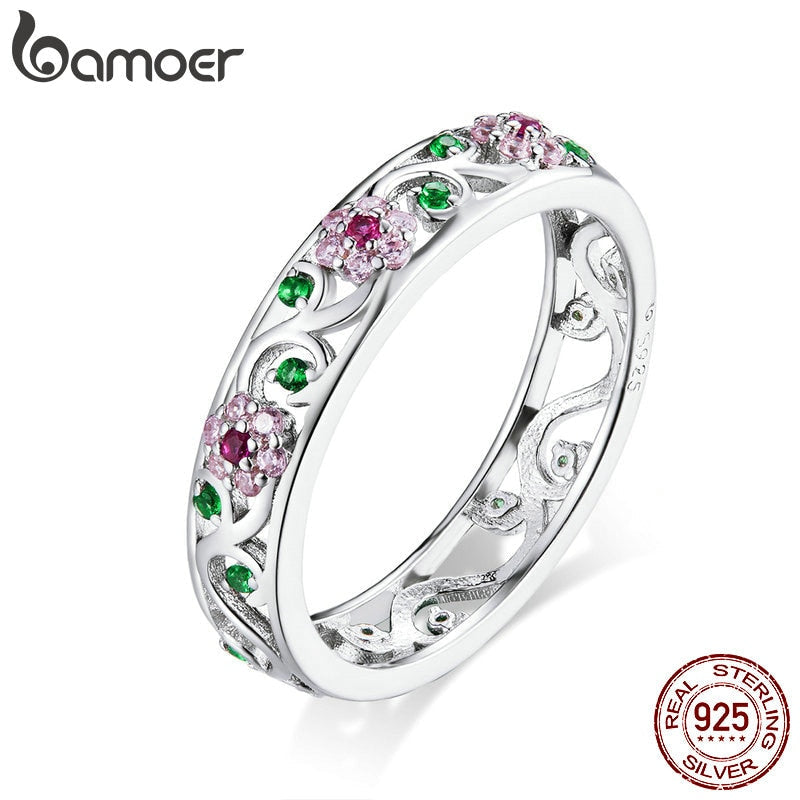 Peris Gems 6 Secret Garden Pink Diamond Rings for Women | Sterling Silver SHEIN Amazon Temu