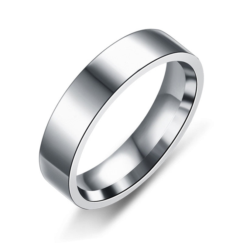 Peris Gems 6 / Silver Trendy Stainless Steel Black Rings for Women SHEIN Amazon Temu