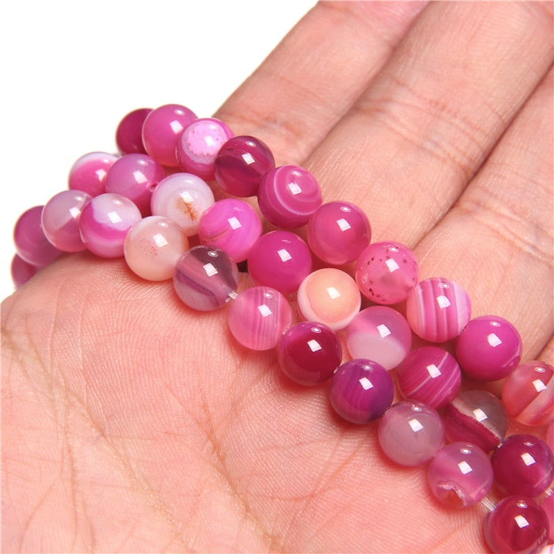 Peris Gems 6 Smooth Rose Red / 4mm(approx 92pcs) Polished Matte Natural Stone 8 10 MM Agate Spacer Beads for DIY Jewelry Polished Matte Natural Stone 8 10 MM Agate Spacer Beads SHEIN Amazon Temu