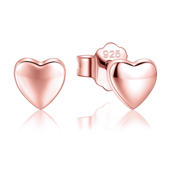 Peris Gems 6 Sterling Silver Small Hearts Stud Earrings for Women | Silver Gold Earrings for Women SHEIN Amazon Temu