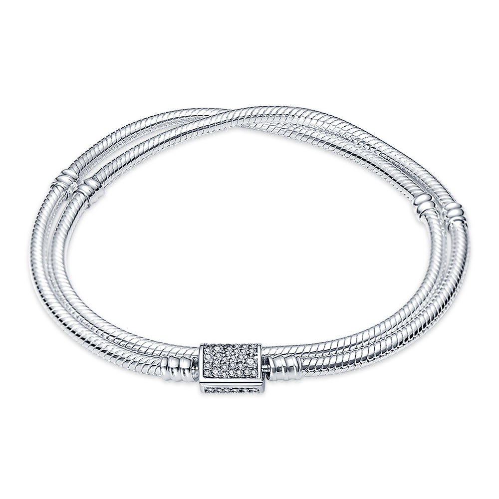 Peris Gems 7 / 17cm Sterling Charm Beads Bracelet for Women | Cute Silver Bracelets for Women SHEIN Amazon Temu