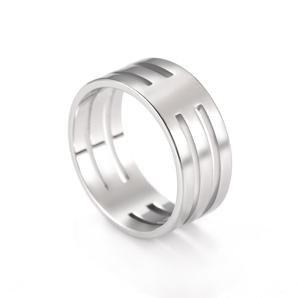 Peris Gems 7 / 8mm Wide - Steel Skyrim Style Stainless Steel Rings - Men Women Casual Jewelry Rings SHEIN Amazon Temu