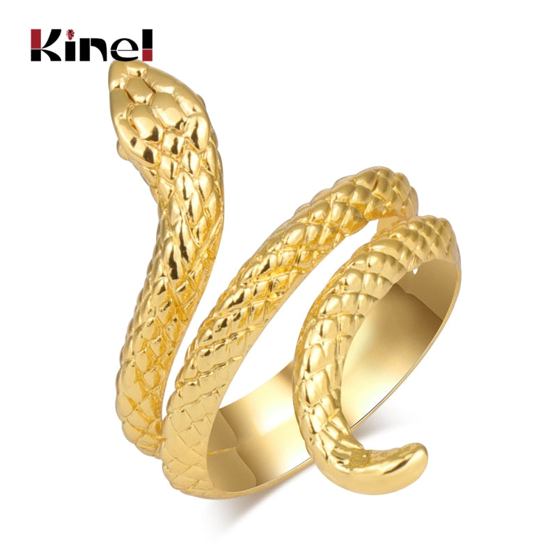 Peris Gems 7 / Gold 2 Twisted Snake Metal Rings for Women | Gold and Silver Snake Rings Twisted Snake Metal Rings for Women | Gold Silver Snake Ring SHEIN Amazon Temu