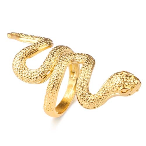 Peris Gems 7 / Gold Twisted Snake Metal Rings for Women | Gold and Silver Snake Rings Twisted Snake Metal Rings for Women | Gold Silver Snake Ring SHEIN Amazon Temu