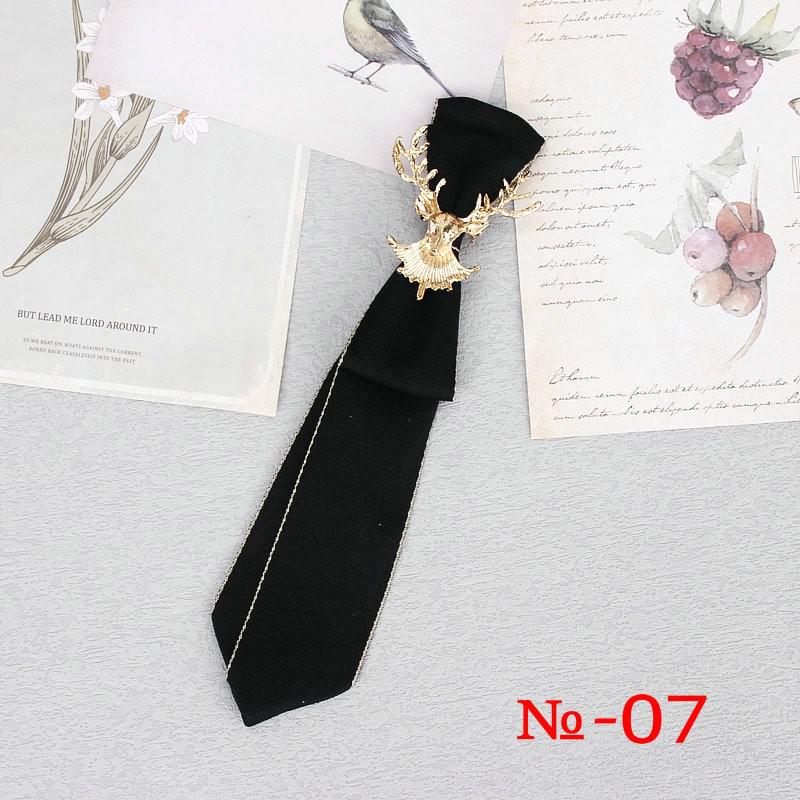 Peris Gems 7 Hand Made Black Ribbon Rhinestone Crystal Neckties - Unisex SHEIN Amazon Temu