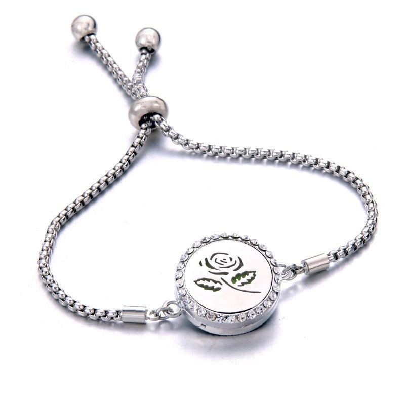 Peris Gems 7 Perfume Essential Diffuser Locket Bracelet | Adjustable Bangle Bracelets SHEIN Amazon Temu