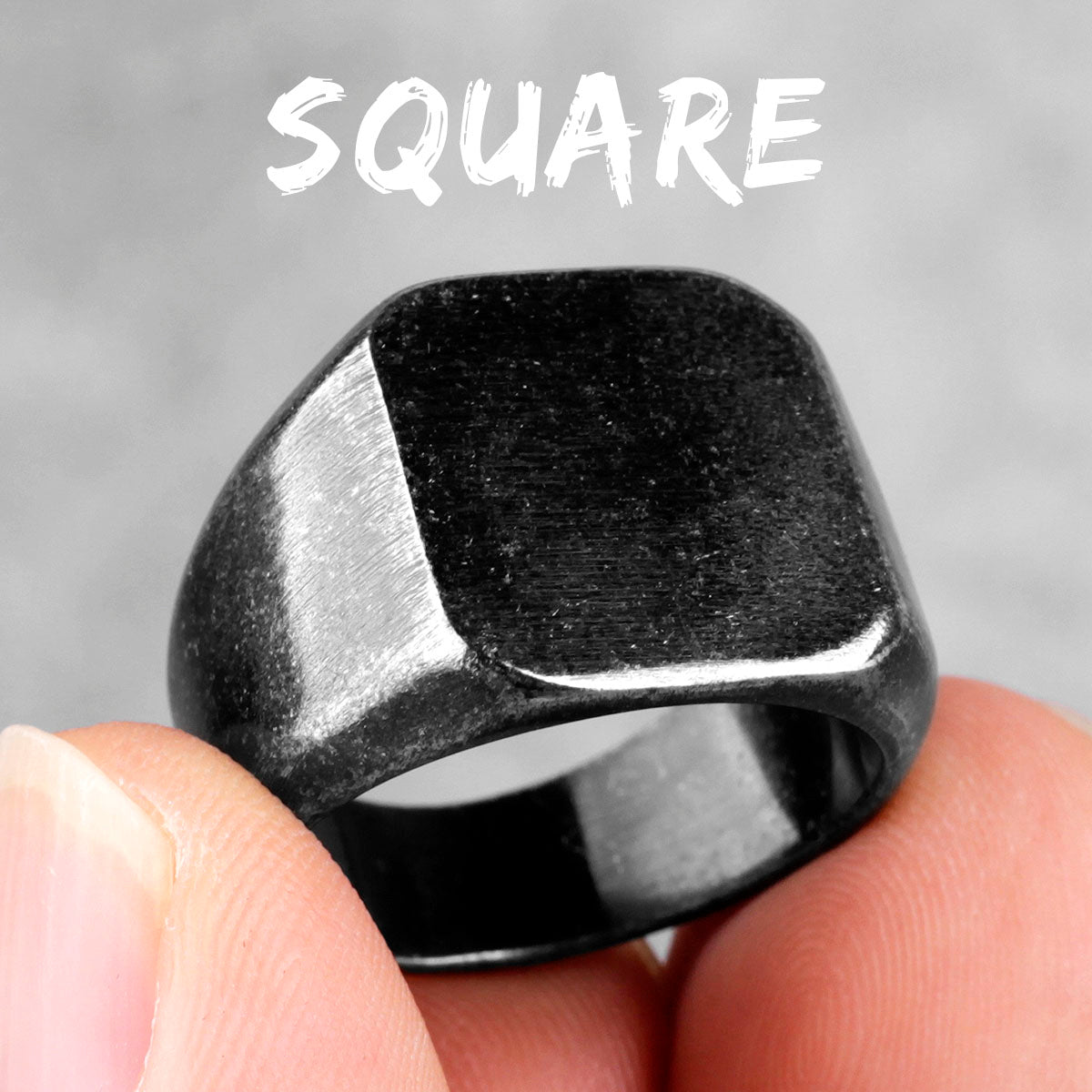 Peris Gems 7 Retro Stainless Blank Face Signet Rings for Men SHEIN Amazon Temu