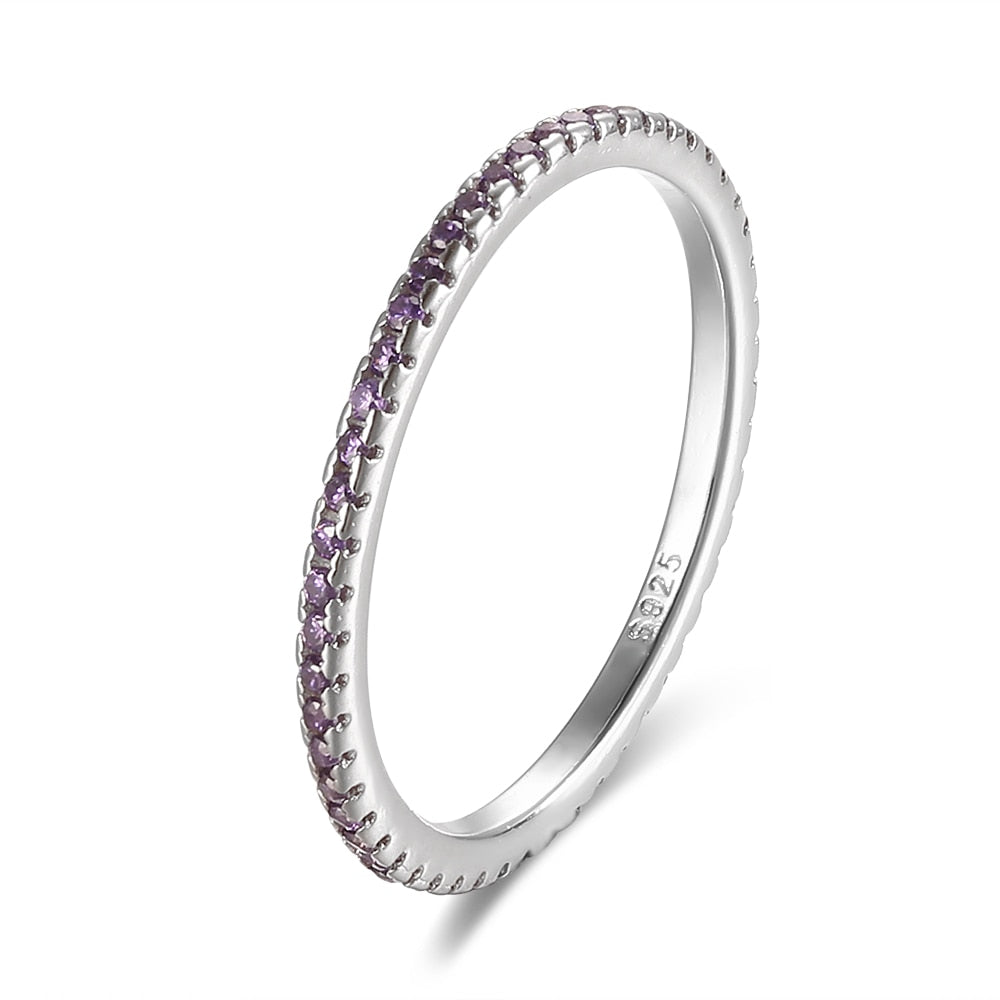 Peris Gems 8 / 5 Classic Stacked Diamond Solid Wedding Band Rings for Women 925 Silver Classic Stacked Diamond Solid Wedding Band Rings for Women SHEIN Amazon Temu