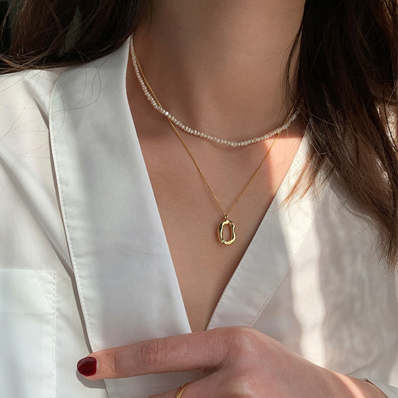 Peris Gems 8 Dainty Pearl Flower Choker Necklace for Women | Gold Pearl Necklaces Dainty Pearl Flower Choker Necklace for Women Gold Necklaces SHEIN Amazon Temu