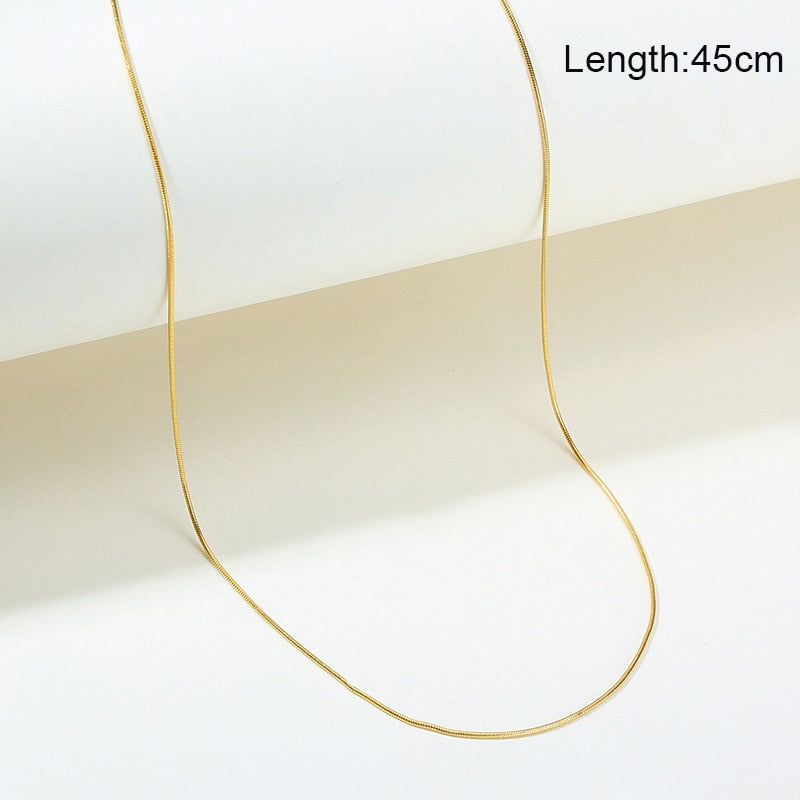 Peris Gems 8 Minimalist Gold Choker Necklaces for Women | Stainless-Steel Cuban Snake Necklaces for Women SHEIN Amazon Temu