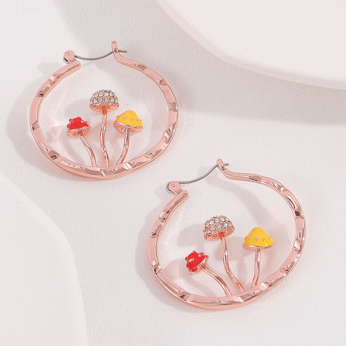 Peris Gems 8 Mushroom Hoop Butterfly Earrings for Women | Gold Silver Trendy Designer Earrings for Women SHEIN Amazon Temu