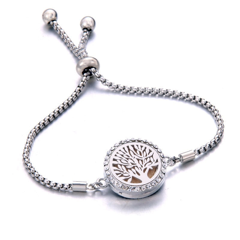 Peris Gems 8 Perfume Essential Diffuser Locket Bracelet | Adjustable Bangle Bracelets SHEIN Amazon Temu