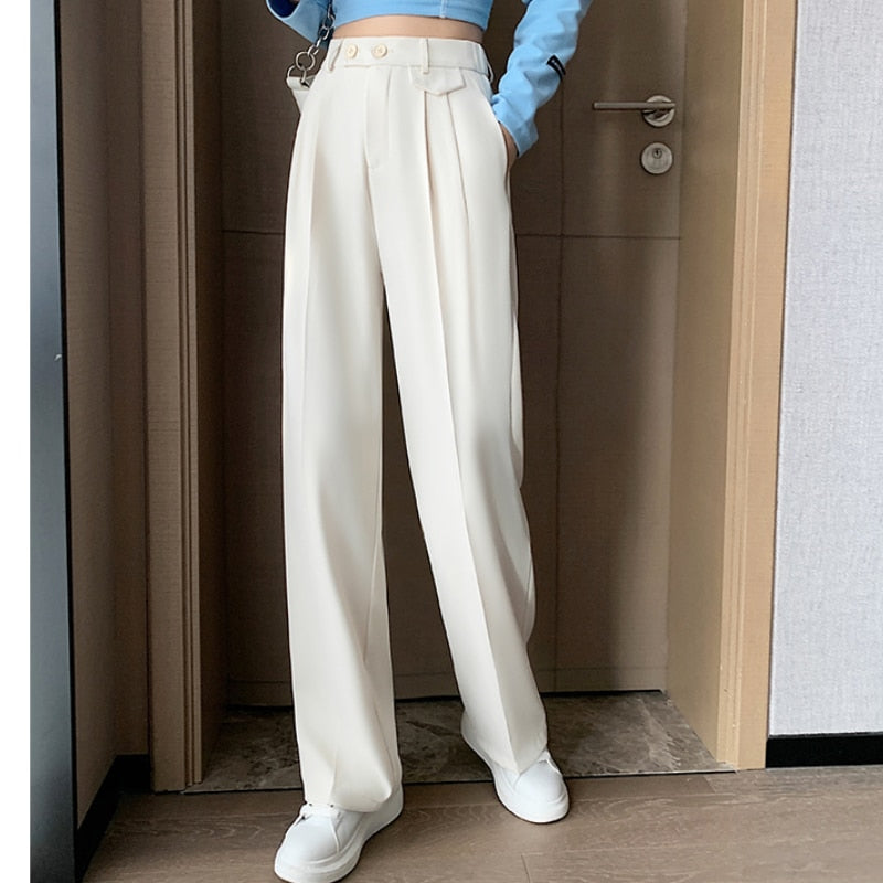 Peris Gems 8012 apricot long / XS Casual High Waist Wide Leg Long Pants for Women | Loose Pants Casual High Waist Wide Leg Long Pants for Women | Loose Pant SHEIN Amazon Temu