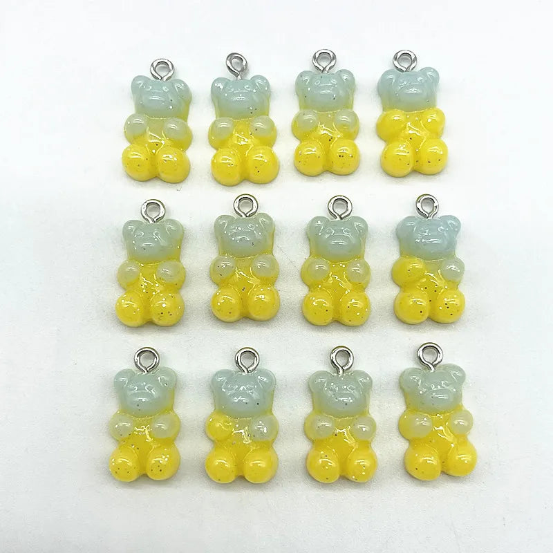 Peris Gems 87 10Pcs Candy Bear Pendant Charms for Necklace Bracelet Earrings Jewelry Making Diy Findings Resin Bears Christmas Making SHEIN Amazon Temu
