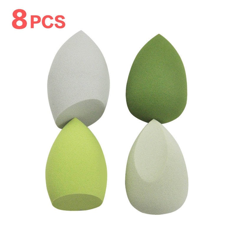 Peris Gems 8pcs green Bevel Makeup Sponges | Beauty Cosmetic Makeup Ball SHEIN Amazon Temu
