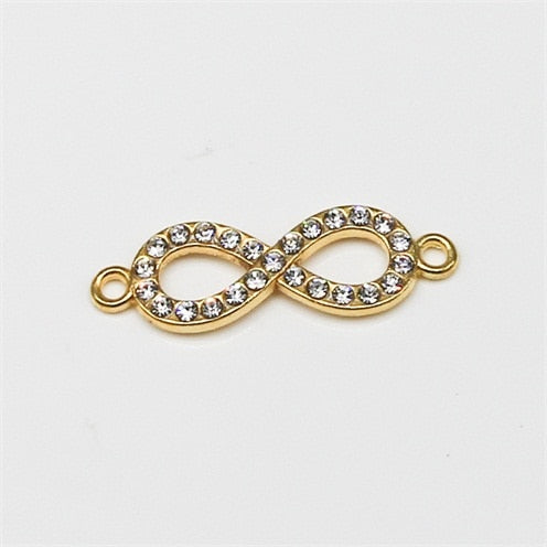 Peris Gems 8pcs Style 1 Gold Infinity Symbol Charms 8pc/Set | DIY Jewelry Pendants SHEIN Amazon Temu