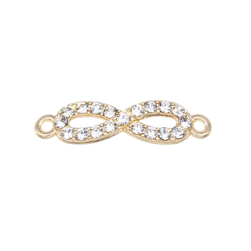 Peris Gems 8pcs Style 10 Gold Infinity Symbol Charms 8pc/Set | DIY Jewelry Pendants SHEIN Amazon Temu
