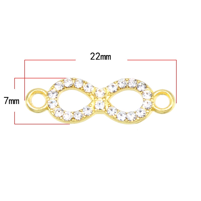 Peris Gems 8pcs Style 11 Gold Infinity Symbol Charms 8pc/Set | DIY Jewelry Pendants SHEIN Amazon Temu
